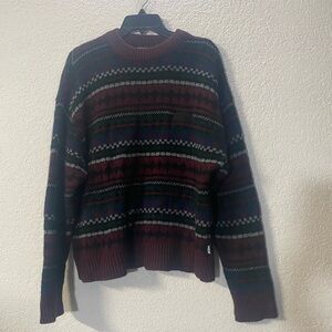 Women's Minga London Jacquard knit Crew Neck Sweater vintage inspired